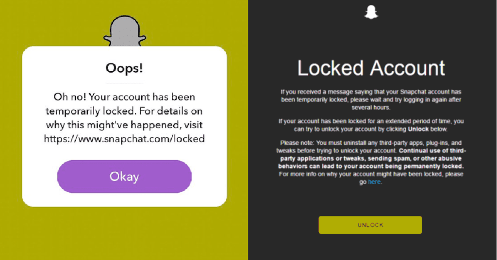 Reasons Why Your Snapchat Account Has Been Locked