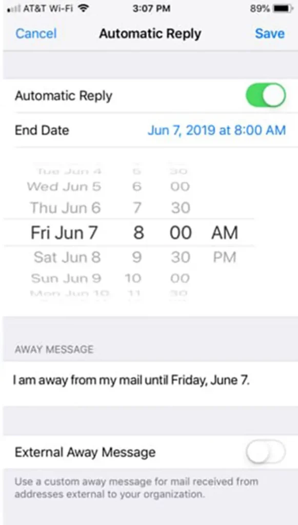 How To Set Out Of Office In Outlook App