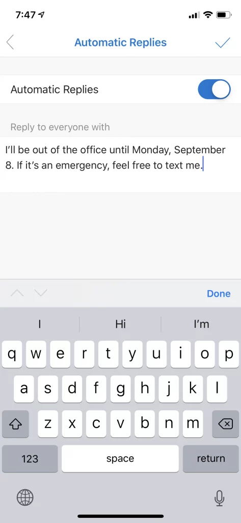 How To Set Out Of Office In Outlook App