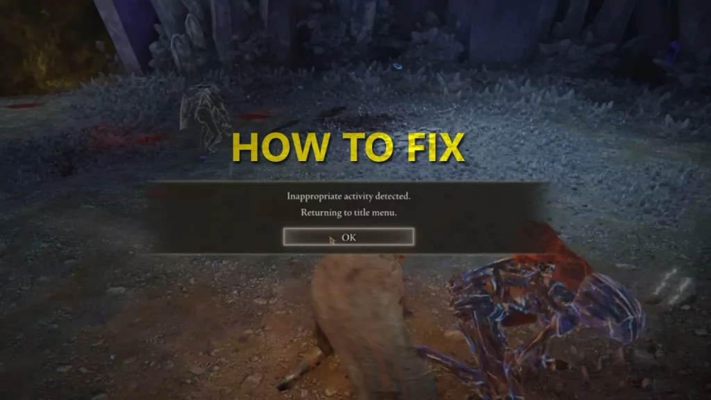 How To Fix Inappropriate Activity Detected Elden Ring