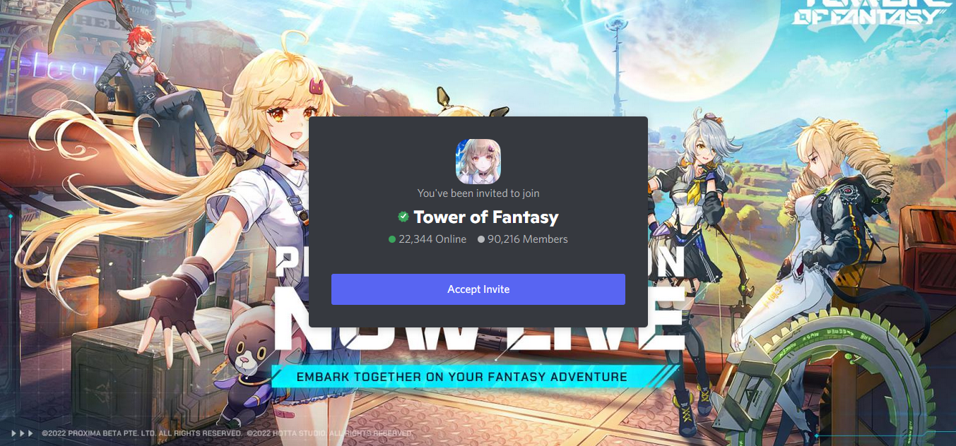 Tower Of Fantasy Discord