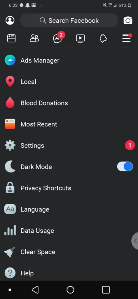 How To Fix Facebook Dark Mode Disappeared - facebook lite