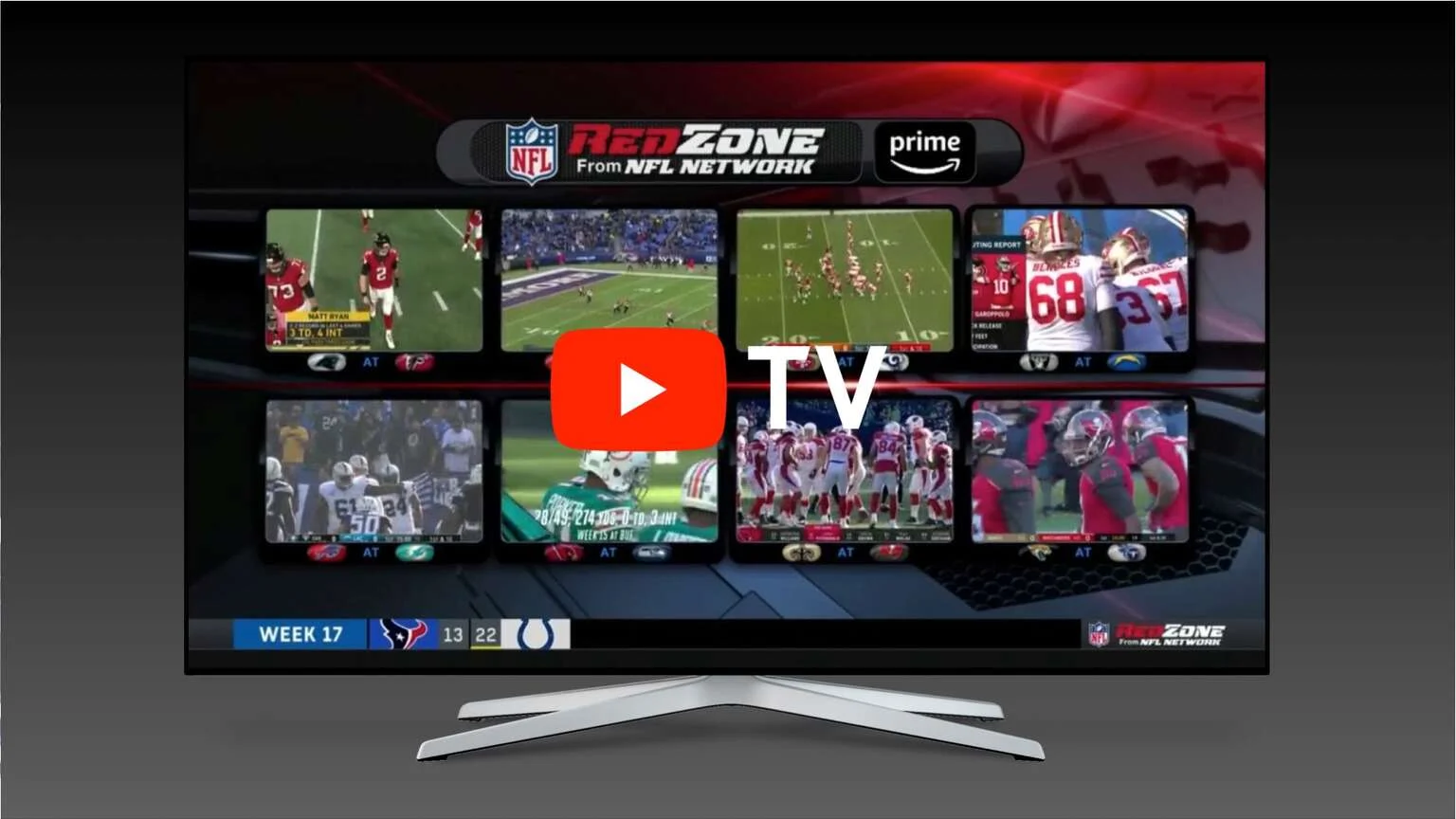 add NFL RedZone to YouTube TV