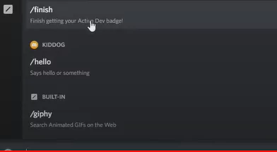 How To Get Active Developer Badge Discord - enter command