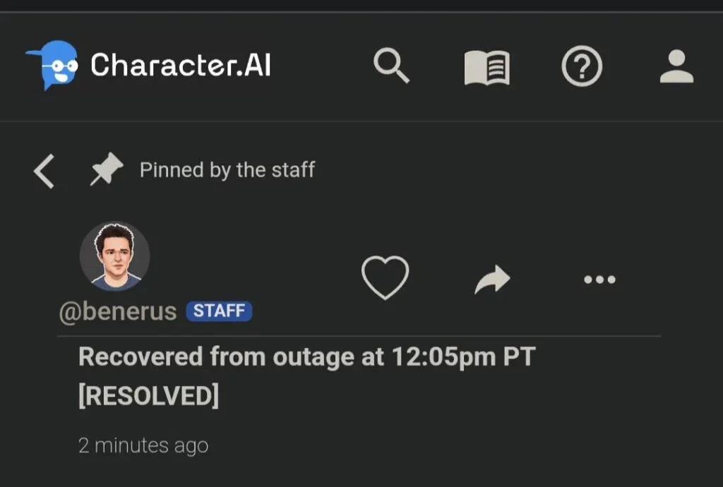 Is Character AI Down